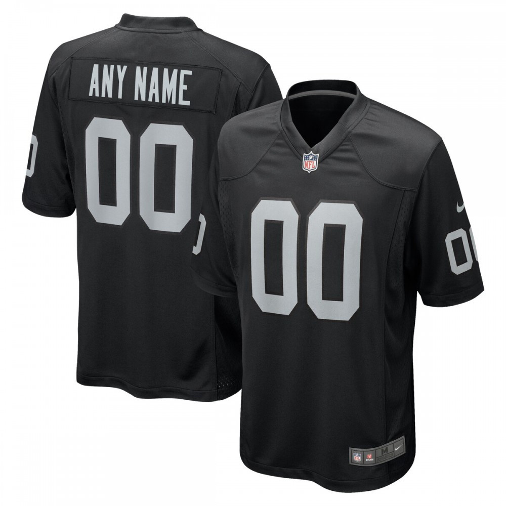 Las Vegas Raiders Nike Custom Game Jersey - Black-GridironStore